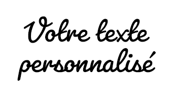 Texte personnalisé pour Sac Souvenir
